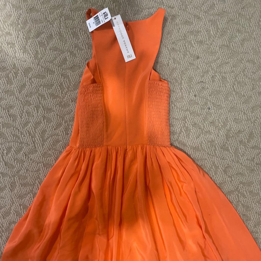 Silk Orange Amanda Up Richard Dress